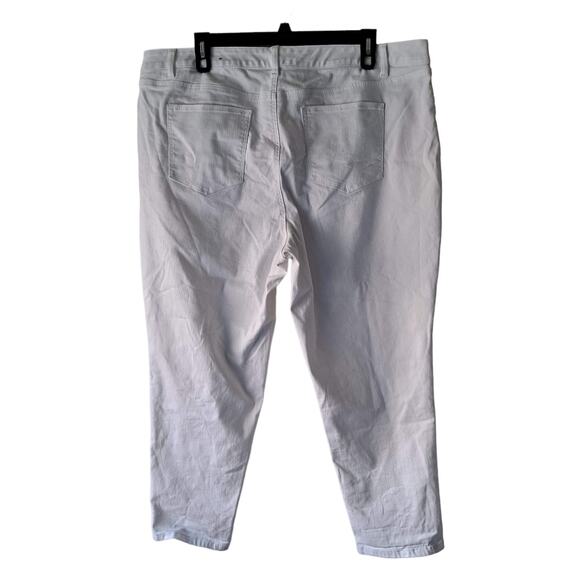 Talbots Women's White Flawless Girlfriend Ankle Jeans - Size 22W - Picture 2 of 10